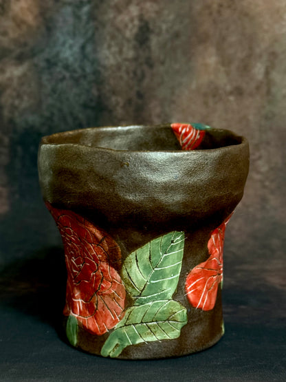 Wild Rose Crackle Mug