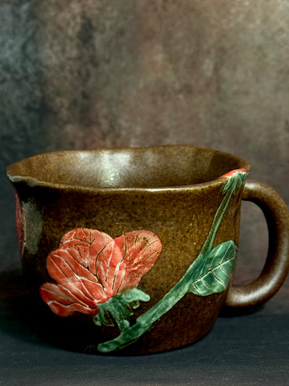 Wild Rose Crackle Circle Mug