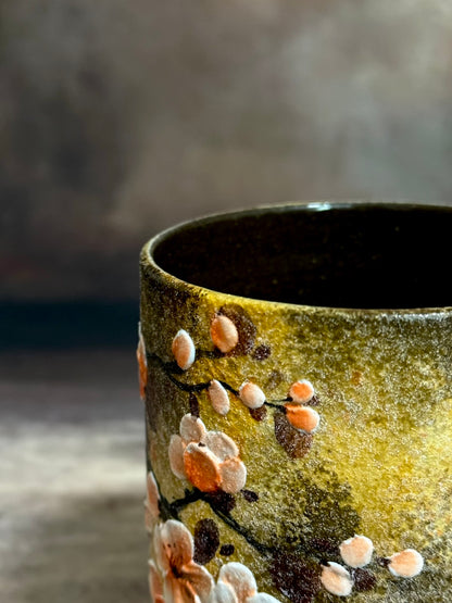 Gilded Patina & Plum Blossom Mug