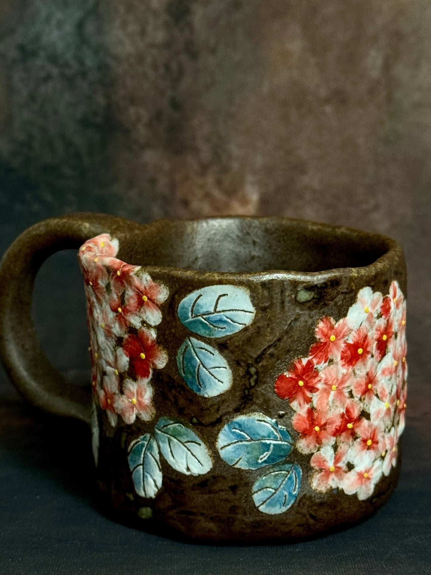 Country Garden & Pink Hydrangea Mug