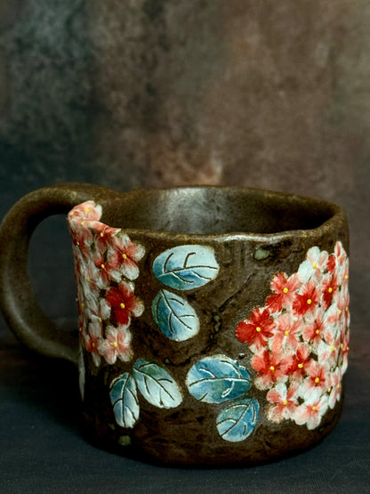 Country Garden & Pink Hydrangea Mug
