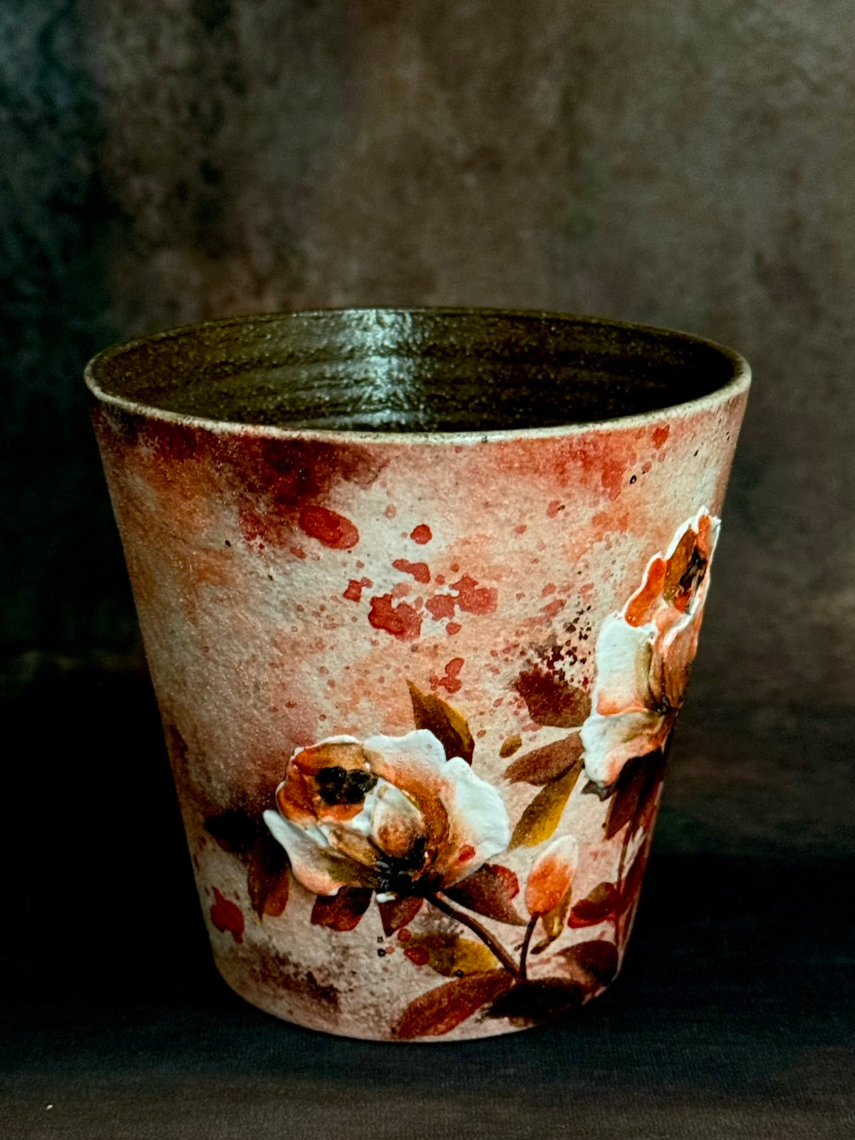 Autumn Glow & Blazing Rose Hand Cup