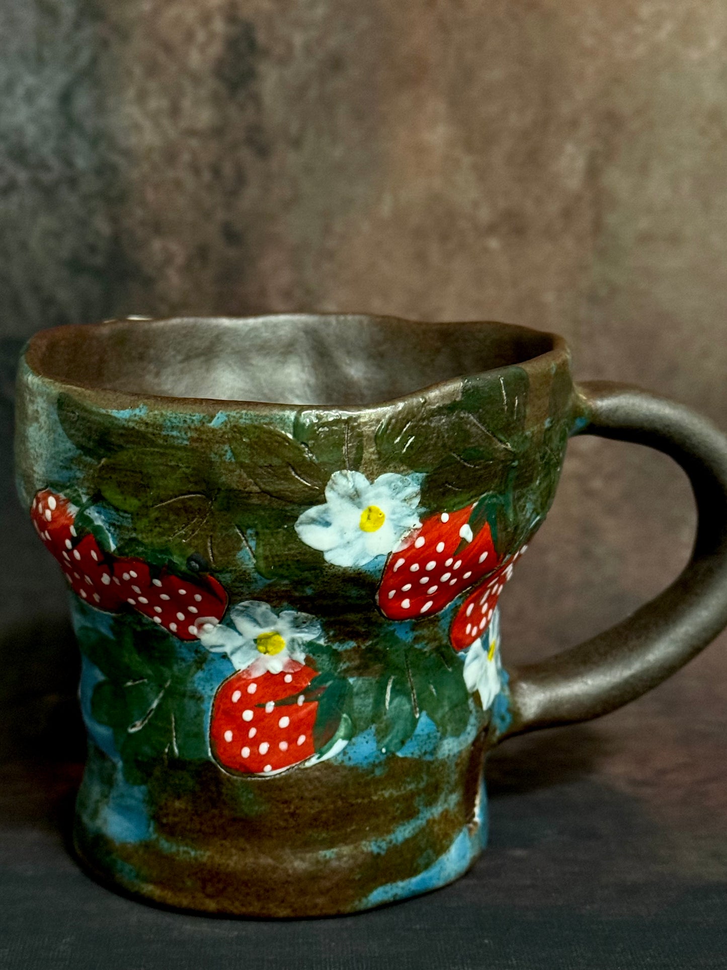 Wild Berry Grove Irregular Mug