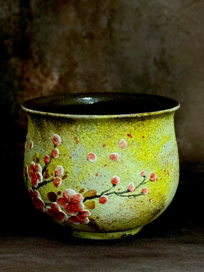 Gilded Dusk & Crimson Sprig Handheld Cup