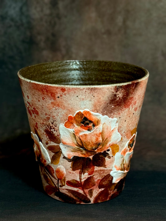 Autumn Glow & Blazing Rose Hand Cup