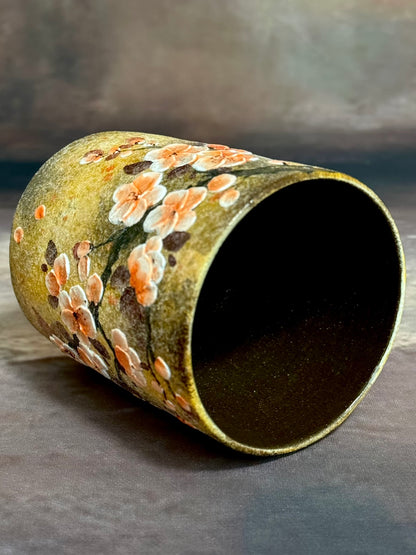 Gilded Patina & Plum Blossom Mug