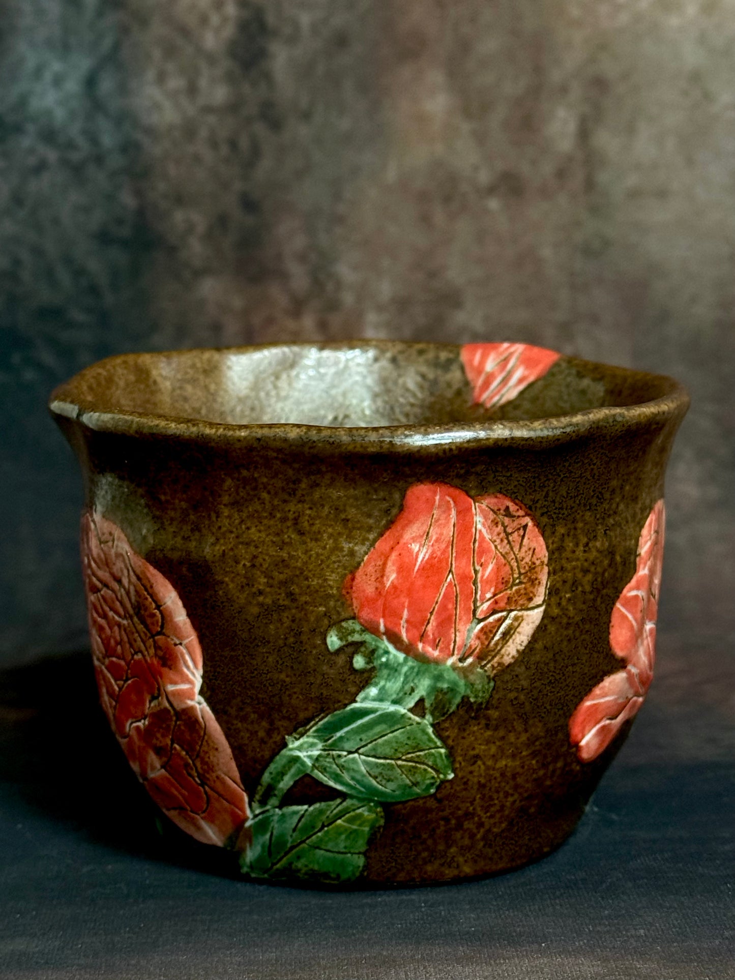 Wild Rose Crackle Circle Mug