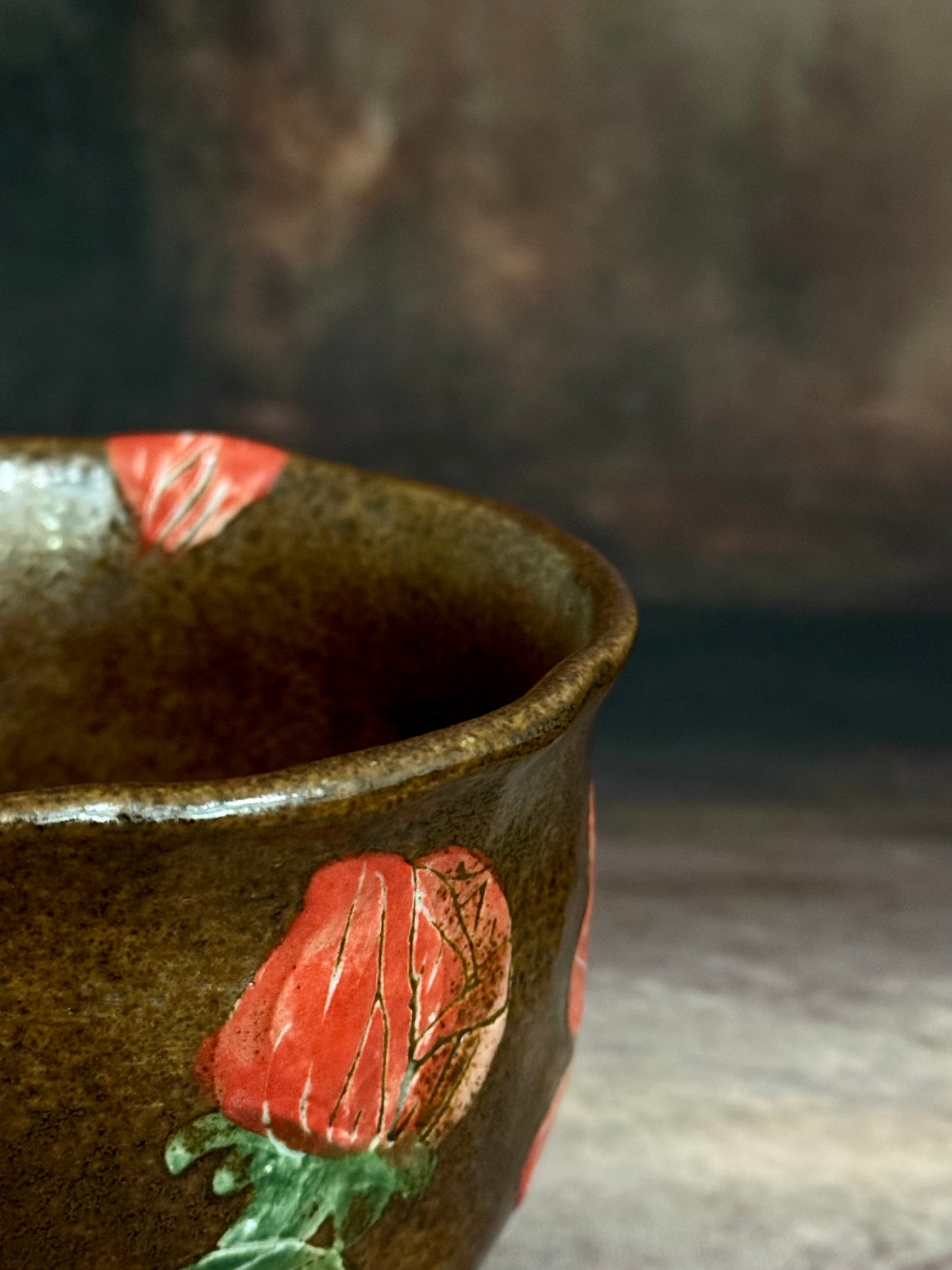 Wild Rose Crackle Circle Mug