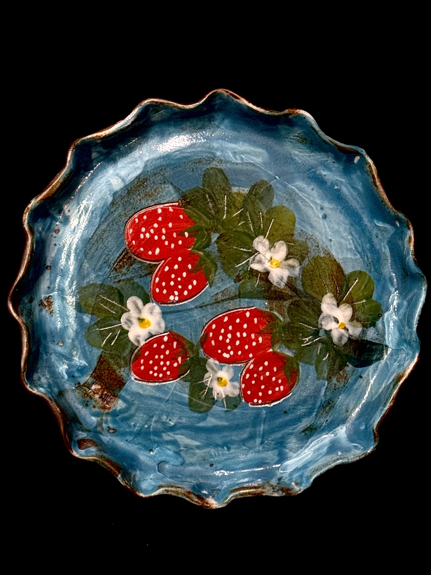 Wild Berry Grove Ruffled Plate
