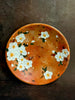 Autumn Glow White Cherry Blossom Handheld Plate
