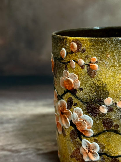 Gilded Patina & Plum Blossom Mug