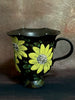 Nocturne & Sunlit Rudbeckia Scalloped Pedestal Mug