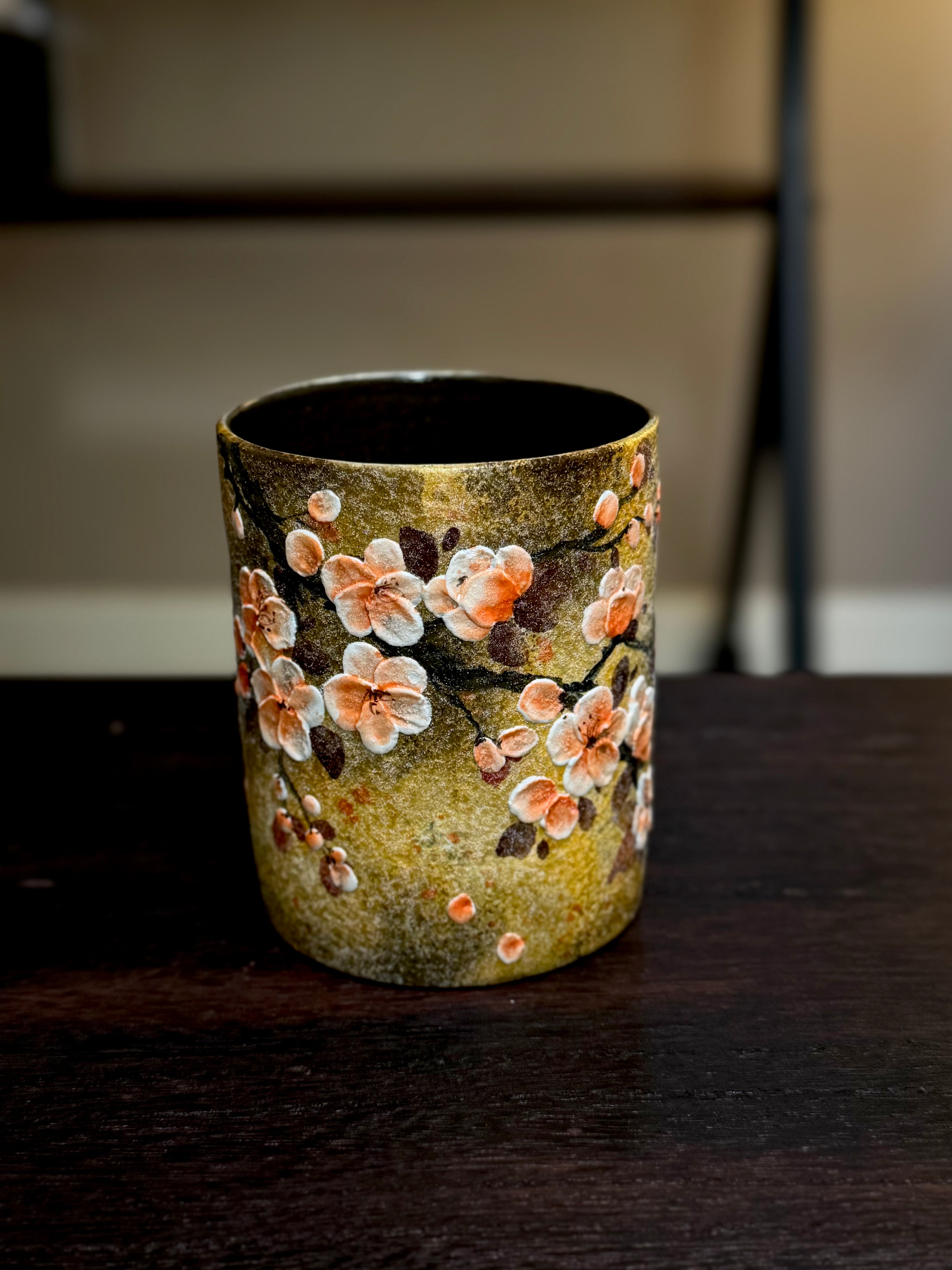 Vintage Yellow Plum Blossom Mug