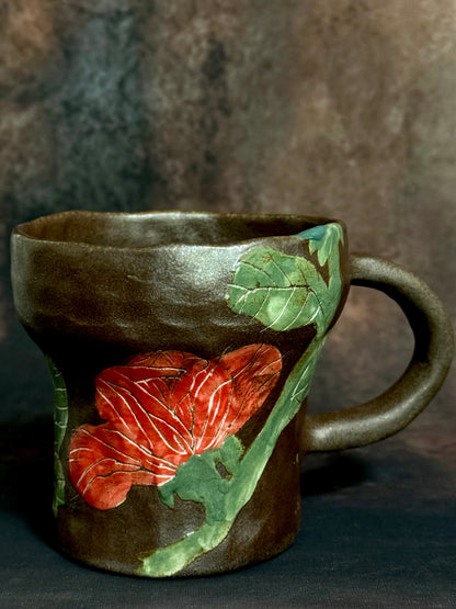Wild Rose Crackle Mug