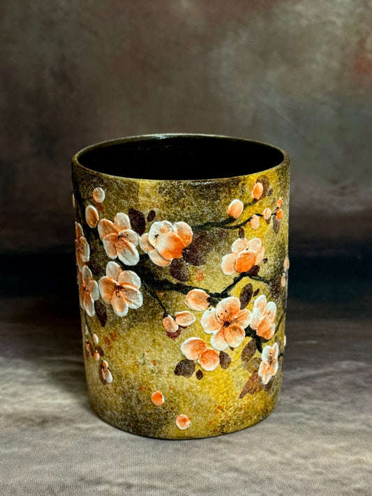 Gilded Patina & Plum Blossom Mug