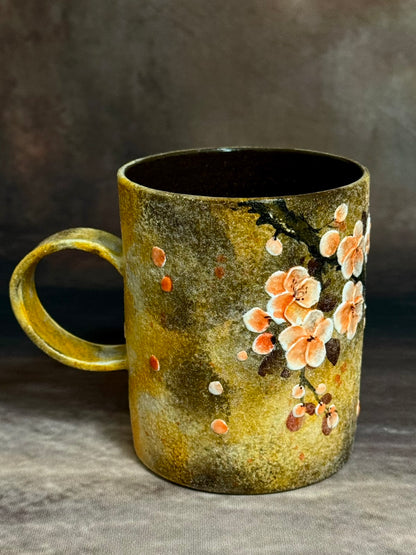 Gilded Patina & Plum Blossom Mug
