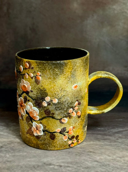 Gilded Patina & Plum Blossom Mug