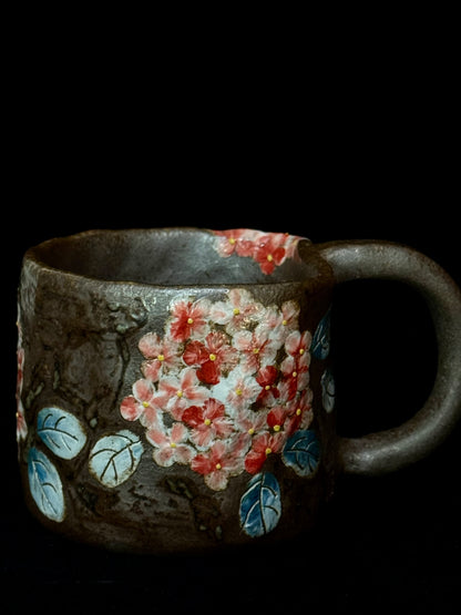 Country Garden & Pink Hydrangea Mug