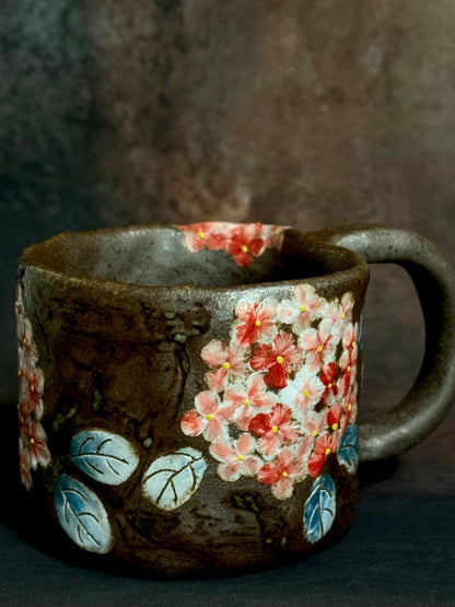 Country Garden & Pink Hydrangea Mug