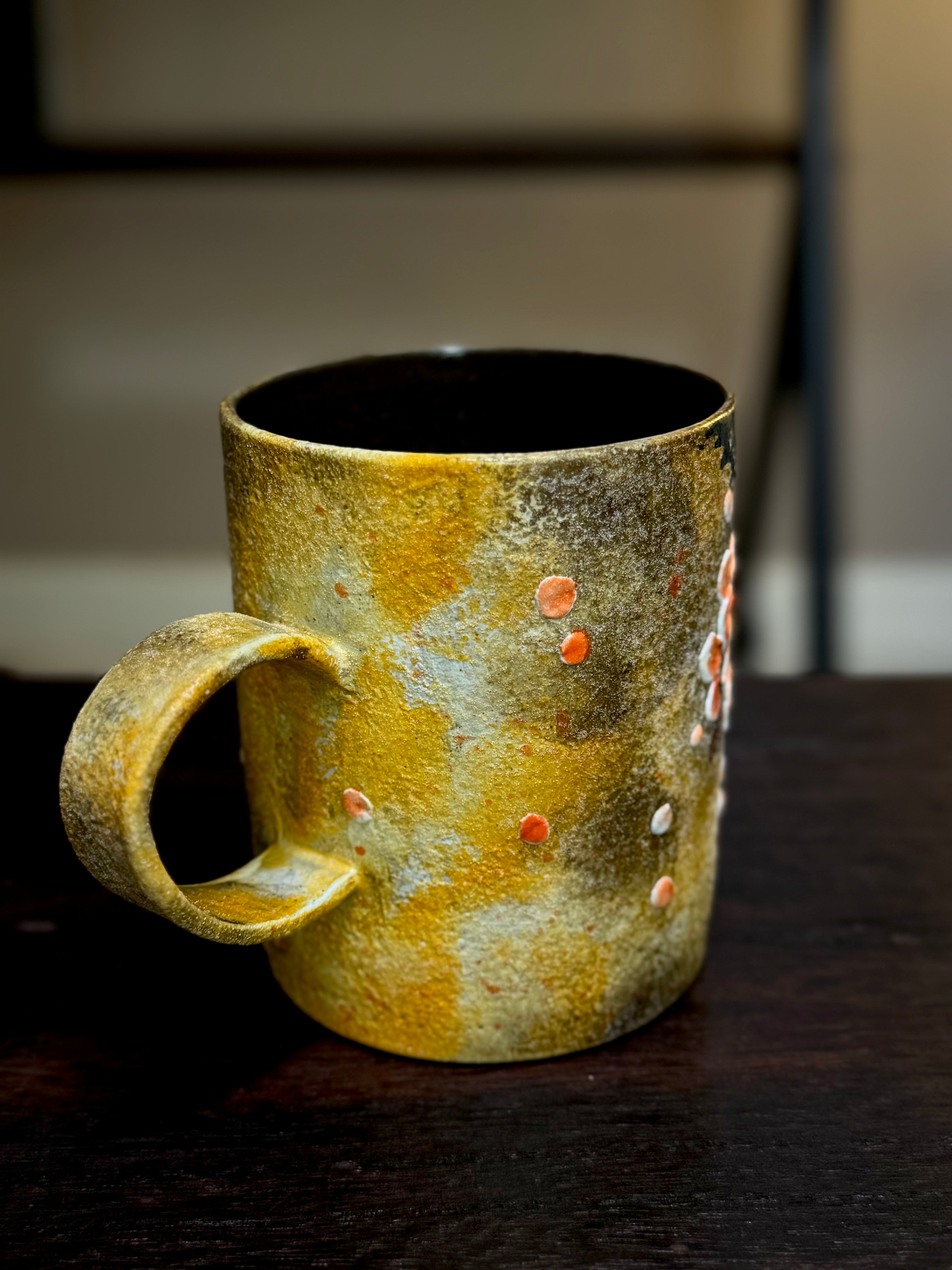 Vintage Yellow Plum Blossom Mug