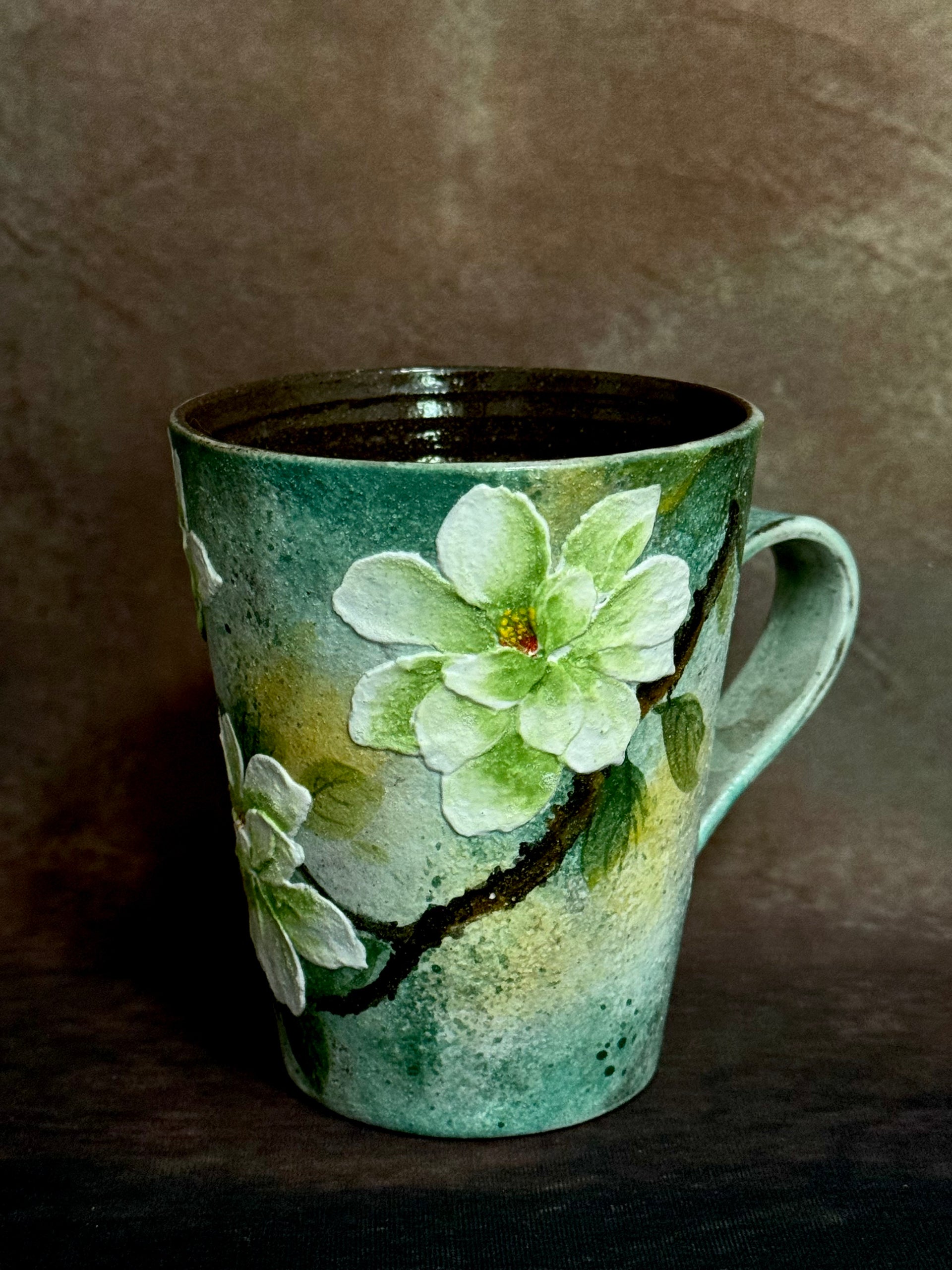 Jade Haze & Magnolia Mug – The Poetic Kiln