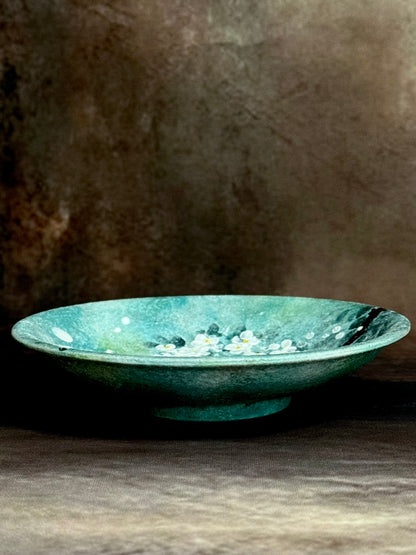 Misty Dogwood Round Plate